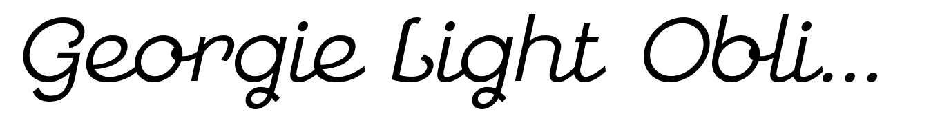 Georgie Light Oblique